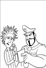 coloring page Cloudy with a Chance of Meatballs